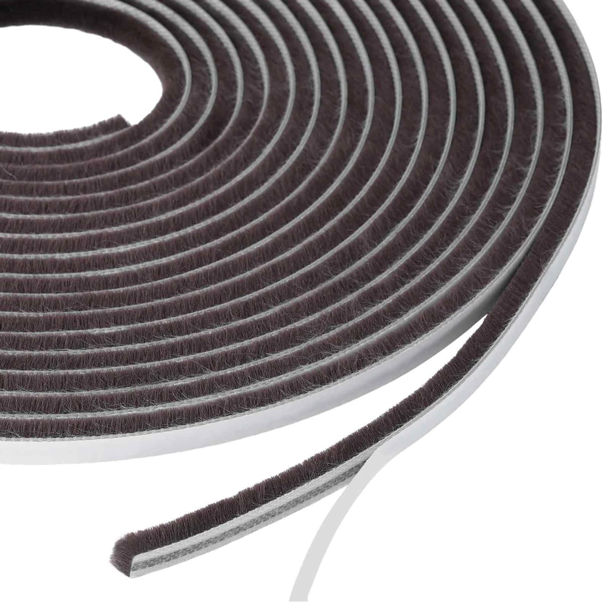 vidaXL Joint brosse autocollant pour porte 25 m PP Marron