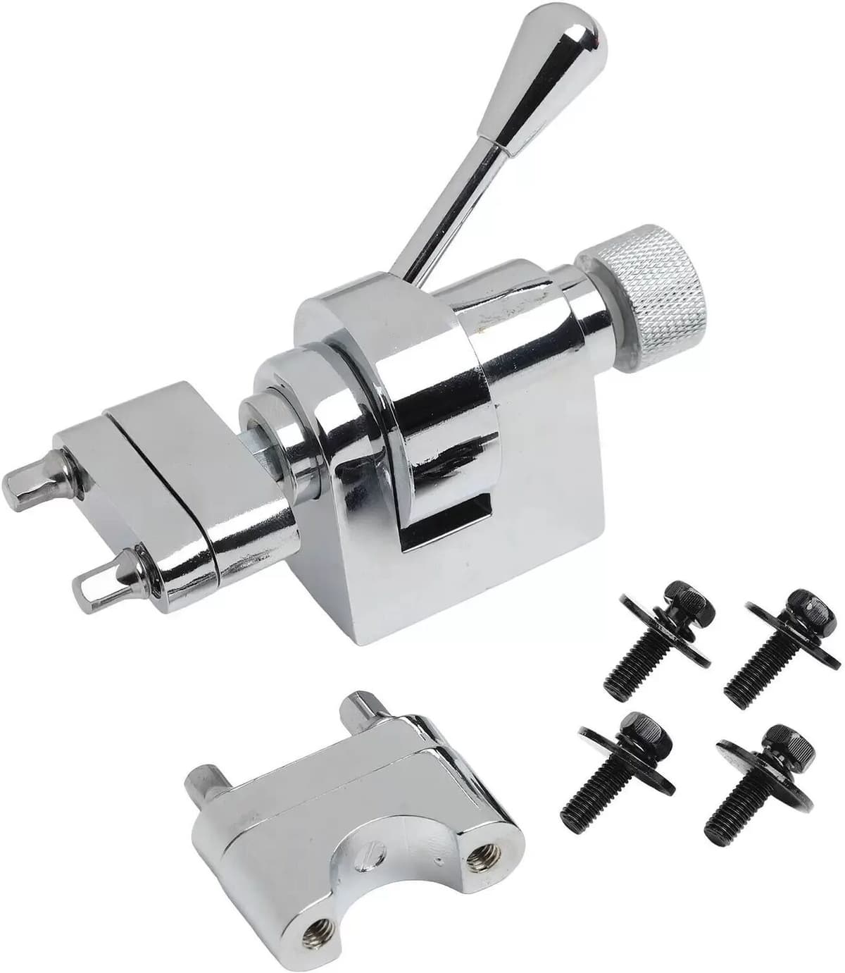 INF Drum Saddle Adjuster - Zinklegierung Drum Lug Adjuster für Snare Drums Silber