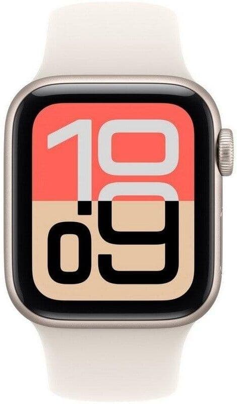 Apple Watch SE 3 GPS 40mm Alumínio Starlight Bracelete Desportiva M/L Detetor Quedas