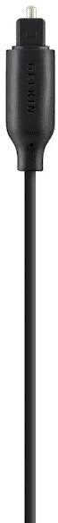 Gold-Plated Digital Optical Audio Cable, Black (1m)