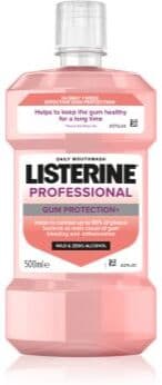 Listerine Professional Gum Protection+ elixir bocal para proteção de dentes e gengivas 500 ml. Professional Gum Protection+