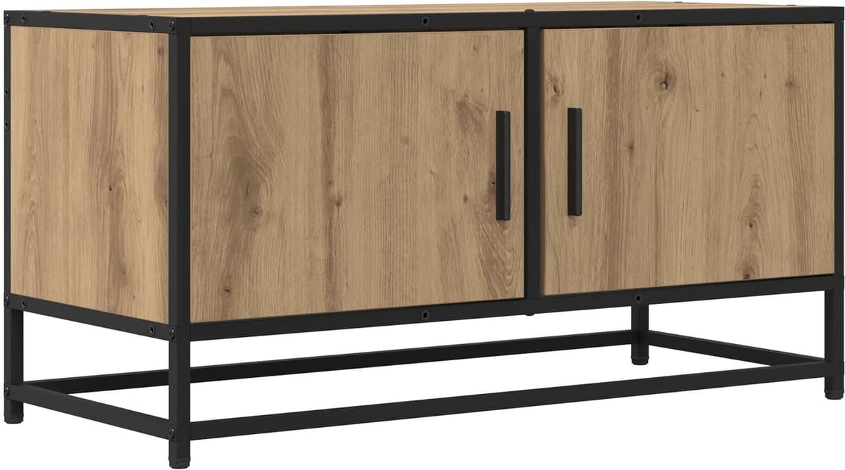 vidaXL Meuble TV 80 x 34,5 x 40 cm Chêne artisanal Bois d'ingénierie