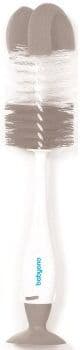 BabyOno Take Care Brush for Bottles and Teats escova de limpeza 2 em 1 Grey 1 un.. Take Care Brush for Bottles and Teats
