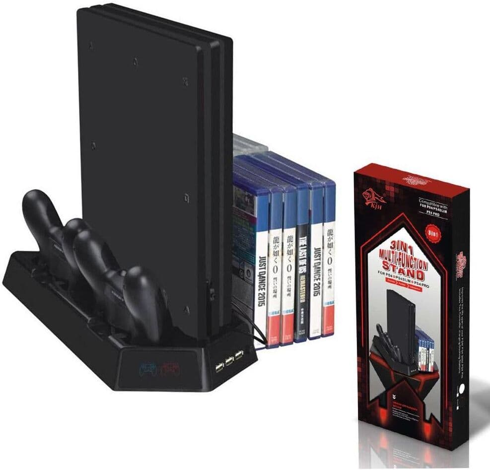3 in 1 Pystytuki Pro ja Slim Konsoliin PS4