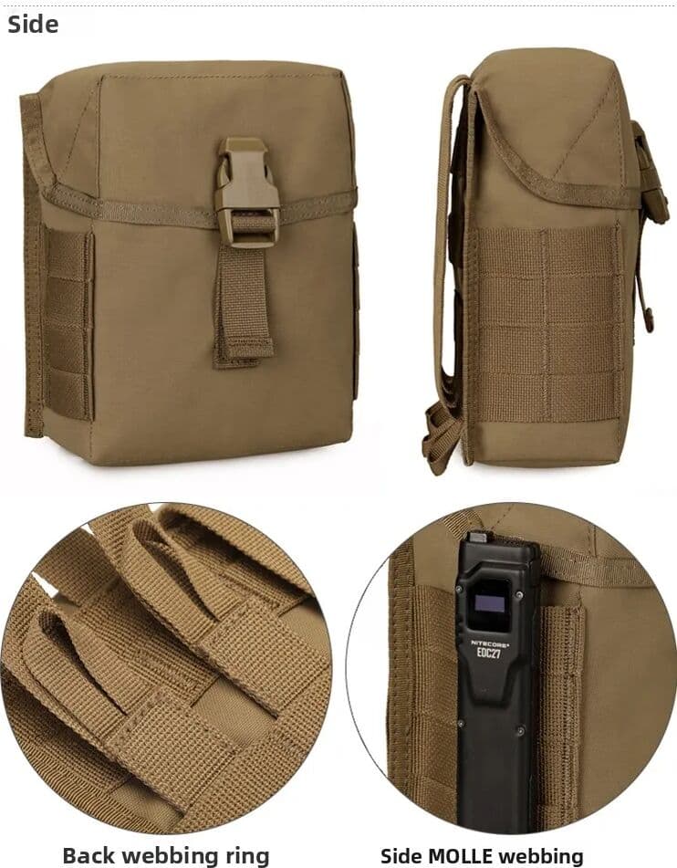others Tactical Tool Bag ROOT THREE Molle Vest Extension Waist Bag Magazine Storage Large Capacity Waterproof Nylon Leisure Simple S...