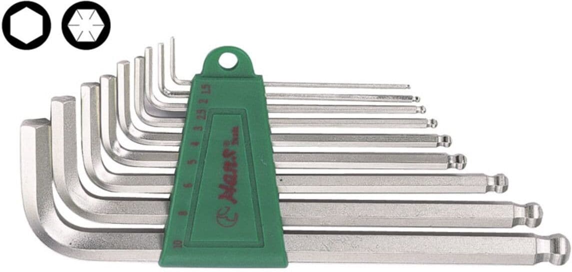 Hans Set di chiavi a brugola HEX 16772-7M