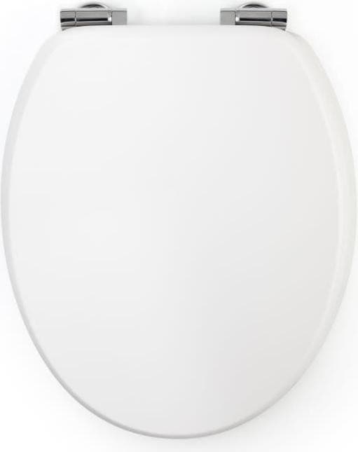 GELCO DESIGN Toiletbril met magnetische automatische sluiting, Wit, MDF