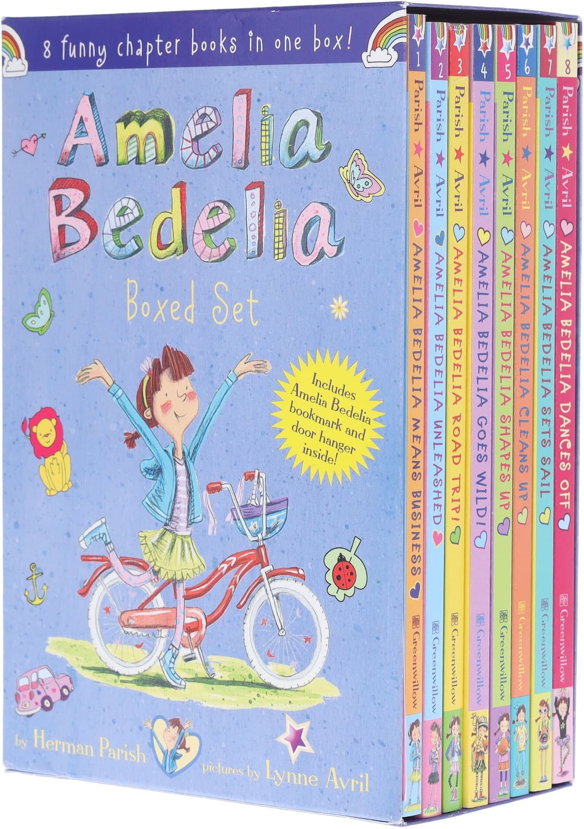 Amelia Bedelia Funny Chapter Books by Herman Parish Illustrated 8 Books Collection Box Set - Ages 6-10 - Paperback HarperCollins Publishers