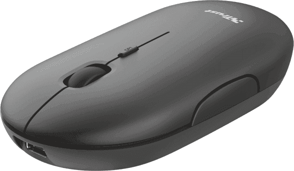 Trust Puck Wrl Rchrgable Mouse, Black