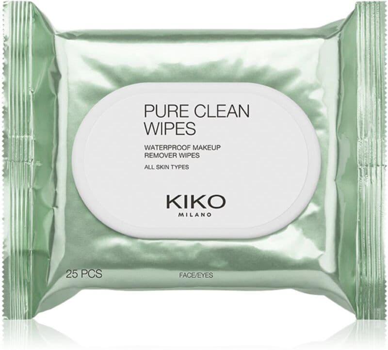 KIKO Milano Pure Clean Wipes chusteczki do demakijażu do usuwania trwałego i wodoodpornego makijażu 25 szt.