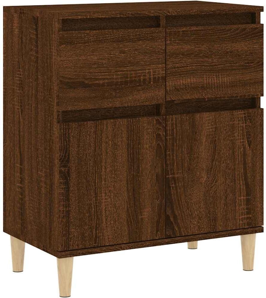 vidaXL Buffet Chêne marron 60x35x70 cm Bois d'ingénierie