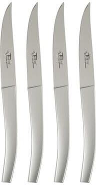 Au Nain Le Thiers Steak Knives with Stainless Steel Handles, Set of 4 - Silver