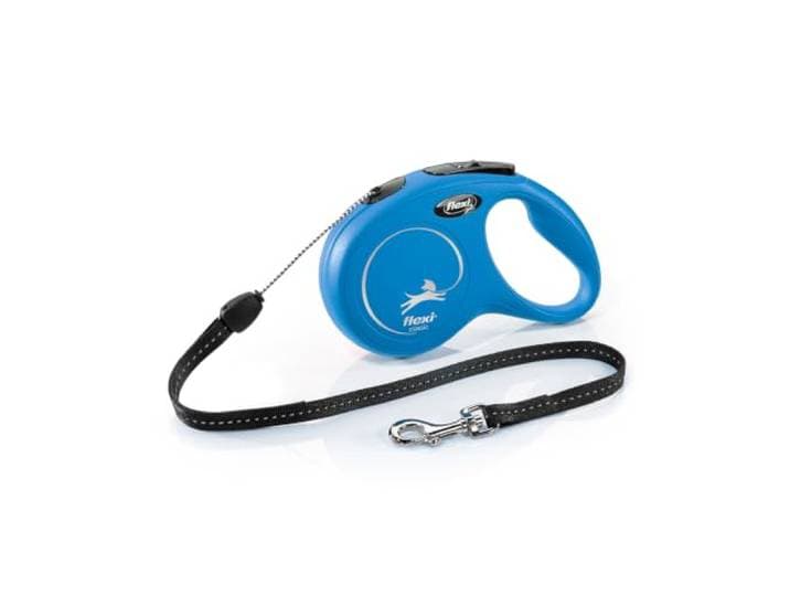 flexi New Classic S touw 8 m blauw voor honden tot 12 kg