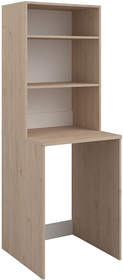Vente-unique Meuble pour machine à laver avec étagères - Naturel clair - L65 x H184 cm - ERKANO
