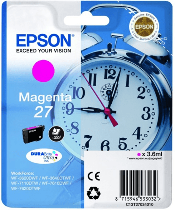 Epson Magenta Blekkpatron – Høy Kapasitet (Epst27034012, Magenta, 1 Eske) Magenta