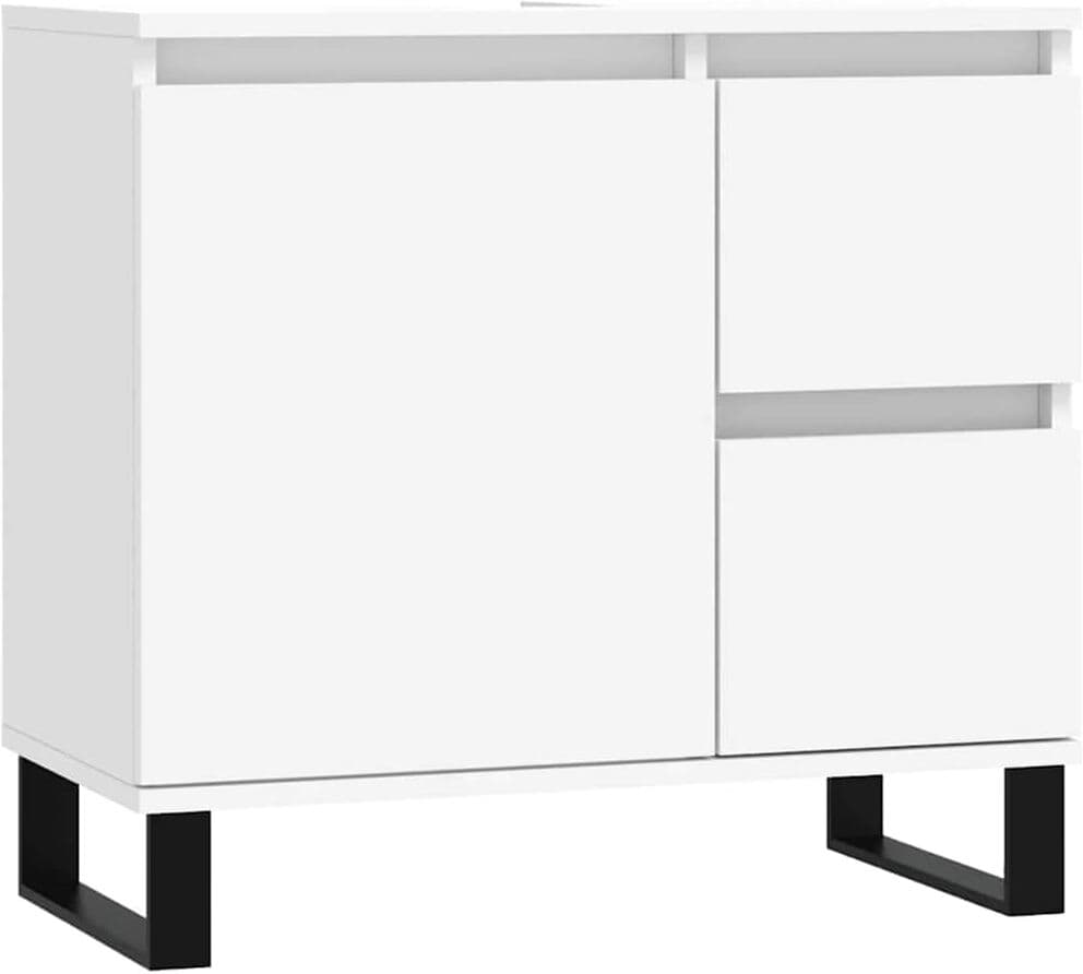vidaXL Armoire de salle de bain blanc 65x33x60 cm bois d'ingénierie
