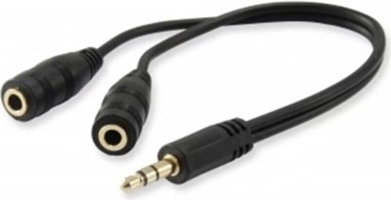 Equip Cable Adaptador De Audio 3,5 Mm Macho A Doble Jack Hembra Talla Única Unisex