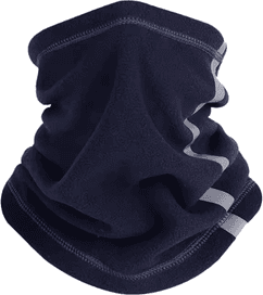 Inspire Curations LOOGDEEL Fleece Motorcycle Half Face Mask Windproof Neck Warmer With Reflective Design dark Blue