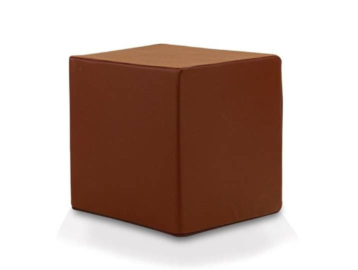 Pouf repose-pieds carré Pouf Ottomana Cube 40x40x40 cm Canapé déhoussable Résistant et anti-déchirure Tabouret Marron Foncé E13