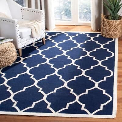 SAFAVIEH Handmade Flatweave Dhurries Sanjuanita Modern Moroccan Wool Rug