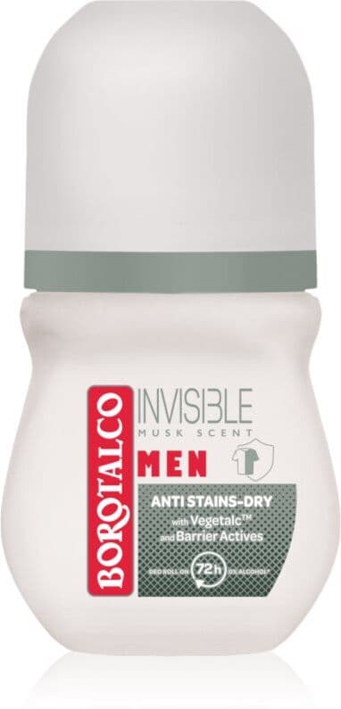 Borotalco MEN Invisible roll-on deodorant 72h fragrance Musk 50 ml