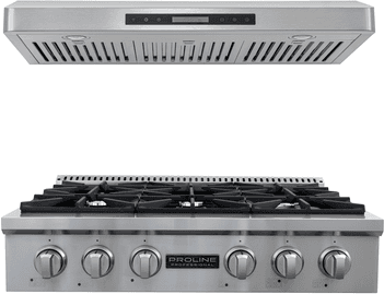Proline Range Hoods "Proline 36"" All-Gas Range + Hood Bundle   Save 10%"