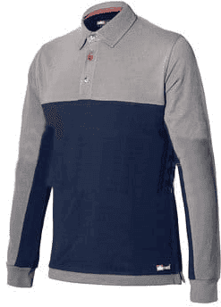 Camisa Polo de Manga Comprida Bicolor Industrial Starter S