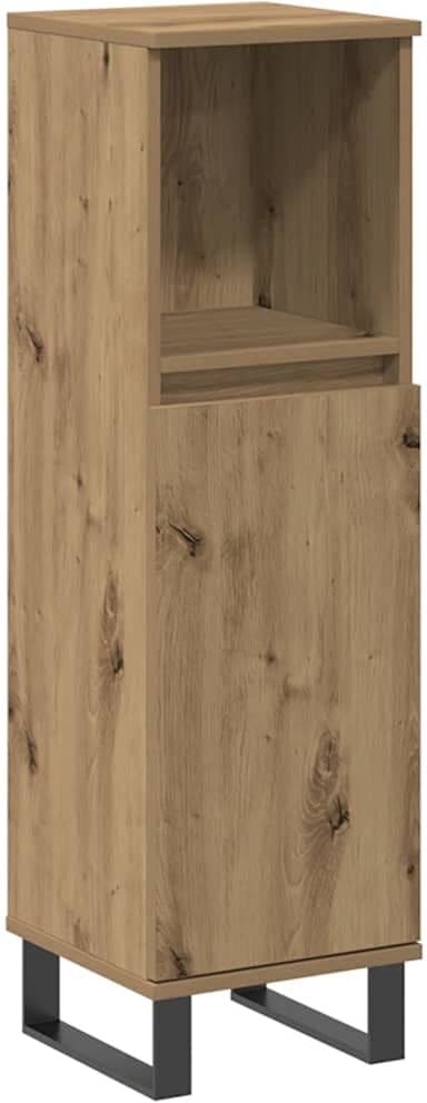 vidaXL Armoire de salle de bain chêne artisanal 30x30x100 cm