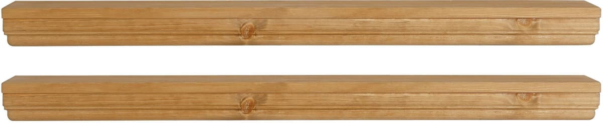 Wandboard GOODPRODUCT "Vilma", beige (gelaugt geölt), Regale, Wandboard, Breite 89 cm, 2er Set gelaugt geölt Einheitsgröße