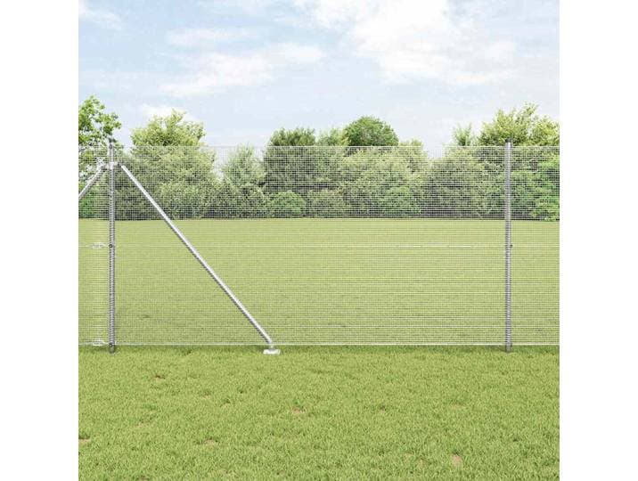 vidaXL Geschweißter Drahtzaun mit Stacheln 25 x 1,4 m Verzinkter Stahl