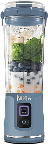 Batidora de vaso - Ninja BC151EUNV, 700 W, 532 ml, Inalámbrico, USB-C, Azul Denim