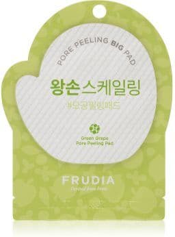 Frudia Green Grape esfoliante em disco de algodão contra brilho de rosto i poro dilatados 1 un.. Green Grape