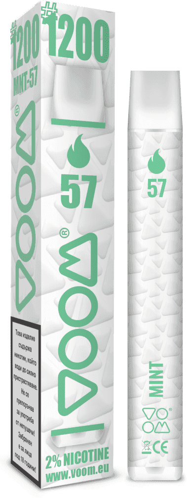 VOOM #1200 57 Fresh Mint - 2% nicotine - 1  single unit