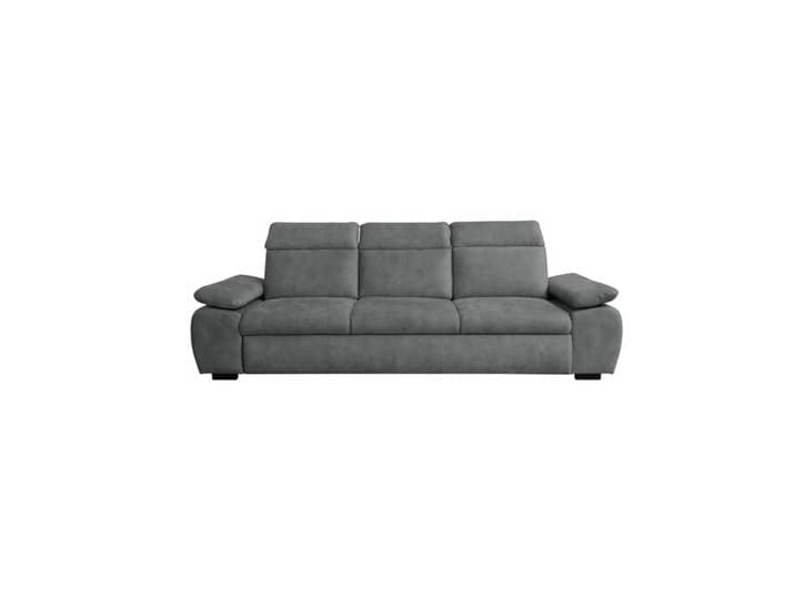 Canapé convertible 3 places COLBY coloris anthracite