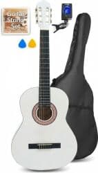 Spansk Guitar Pakke 39" - Voksen-fullsize, Akustisk (fra 12 år) Hvid / Alt du sk