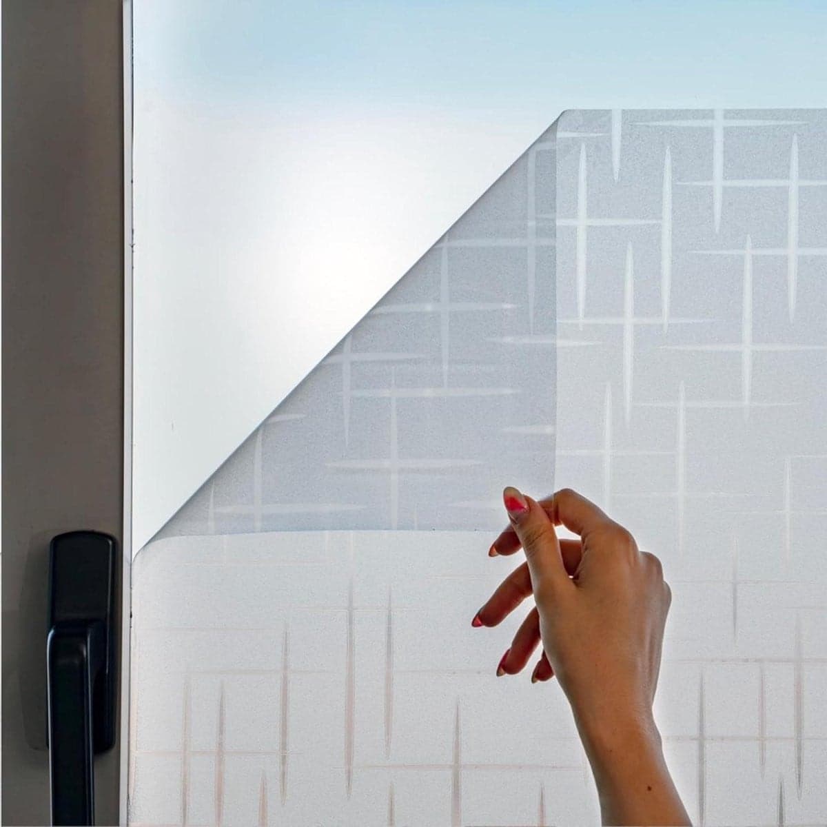Decoratieve Raamfolie Sterren - Privacyfolie voor ramen - Statisch hechtend zonder lijm - 44,5 x 200 cm