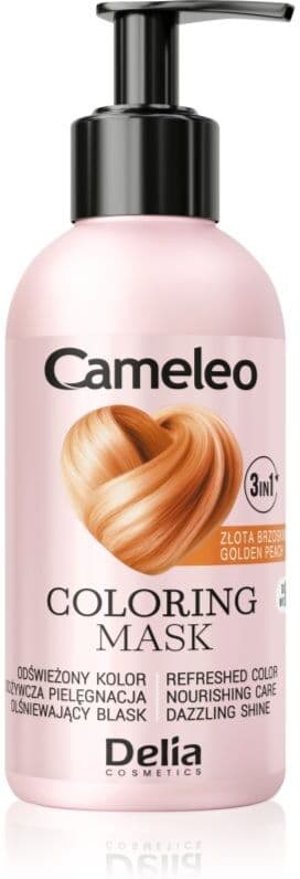 Delia Cosmetics Cameleo Coloring mask Bonding Color Mask pour cheveux teinte Golden Peach 120 ml