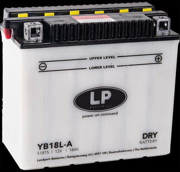 Landport Batteria Per Moto Modello YB18L-A Con Tecnologia Robusta al Piombo Acido