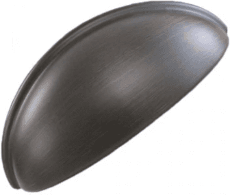 Håndtak, Metall, Apotekhåndtak, Børstet "Aalborg" 76 Mm