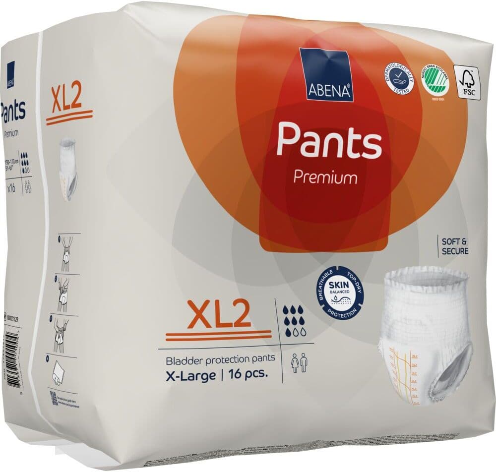 Abena Pants XL2 Premium Orange Medicinsk udstyr 16 stk