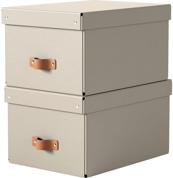 Leitz Puro Boks M. Låg   M   Beige   2 Stk.