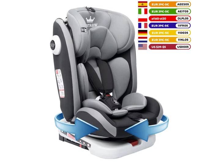 Siège auto enfant 360 AP03 ° Siège auto enfant rotatif 5 points de fixation 9-36 kg 0-12 ans ECE ISOFIX KL005
