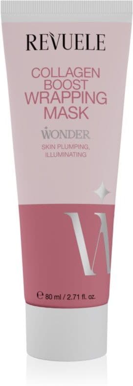 Revuele Wonder Collagen Boost Wrapping Mask maseczka na noc dla efektu rozjaśnienia i wygładzenia skóry 80 ml