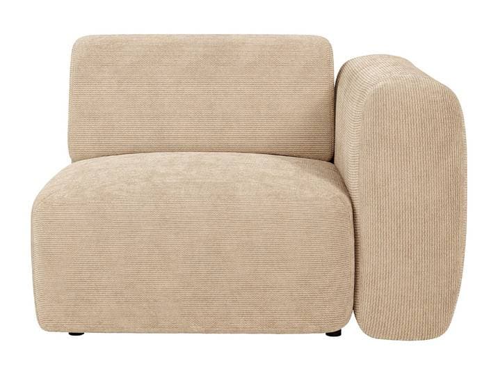 Modul Ecksessel rechts aus Feincord - Beige - POGNI von Maison Céphy