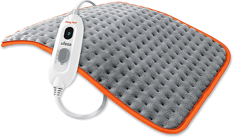 Almohadilla eléctrica - Ufesa Flexy Heat Colors 10105381, 100 W, 3 Niveles, Gris