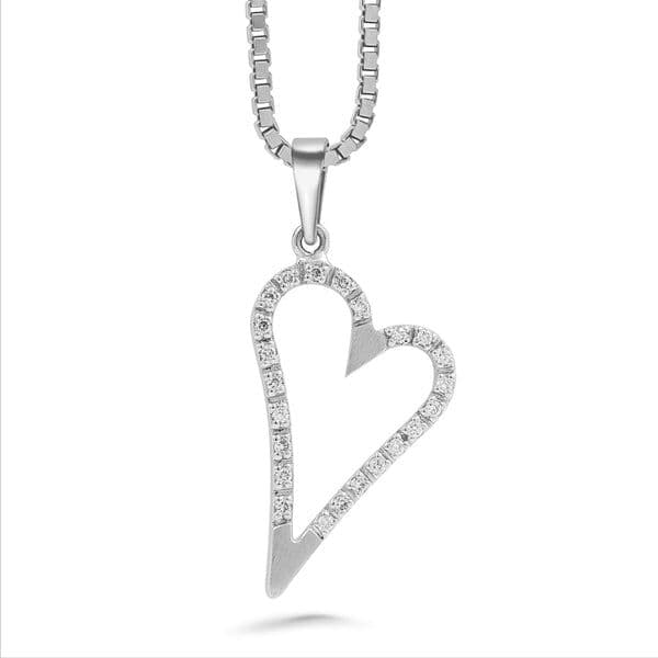 Silván Majlis timanttiriipus 0,16ct, valkokultaa, timanttikorut Riipus ilman ketjua