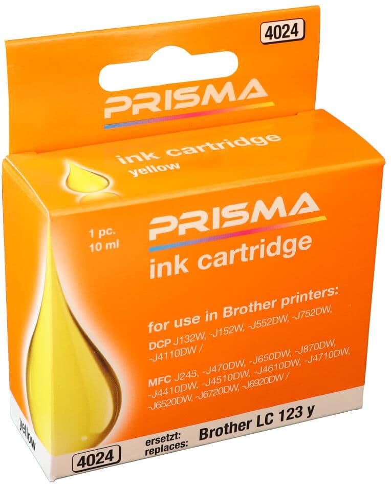 PRISMA 4024 Druckerpatrone für Brother Tintenstrahldrucker, yellow, 10 ml