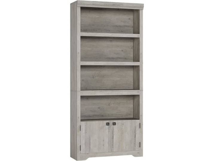 Bibliothèque à 5 Niveaux avec Portes Bibliothèque haute Meuble De Rangement en MDF Étagères Réglables Pour salon 60*29.5*174.5cm