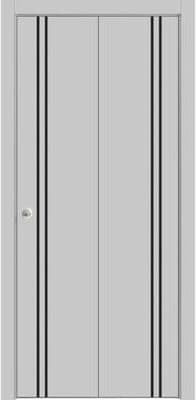 SARTODOORS Planum 0016 Matte Grey Wood Bi-Fold Closet Doors