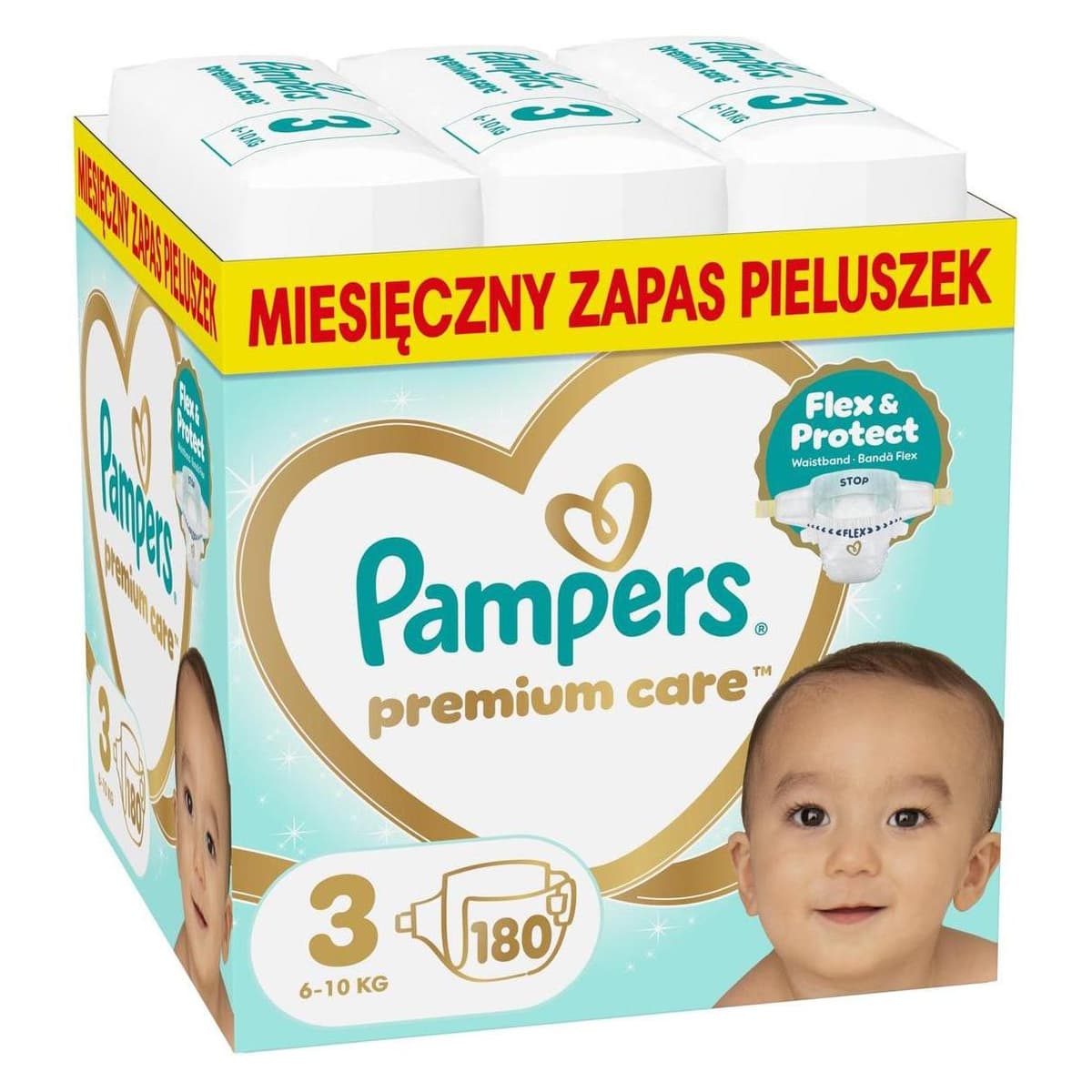 Pampers Premium Care Size 3 180 Pieces Soft And Comfortable Diapers For Your Baby (Gr. 3, 180 Stk.) (69386104)